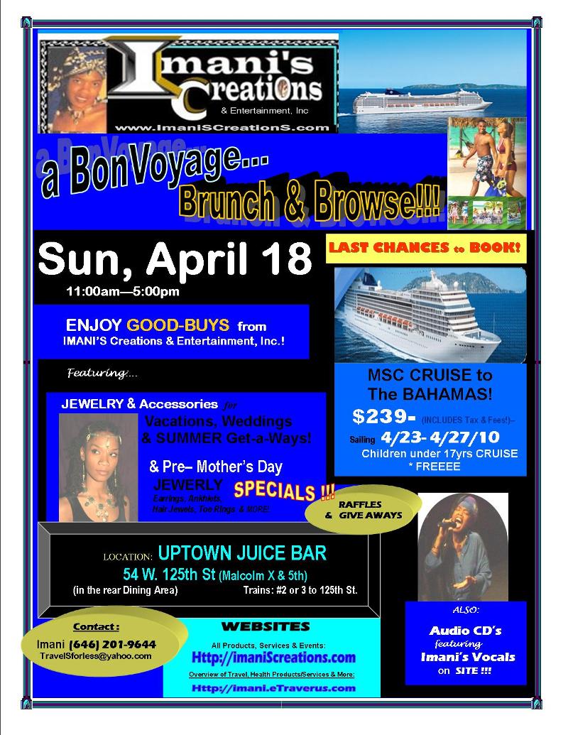 FLYER- Bon VOYAGE Brunch & Browse- Ruth and Imani 2