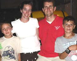 Dan and Cindy Harper with two of the children