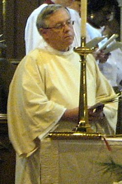 Deacon Givler at the Altar