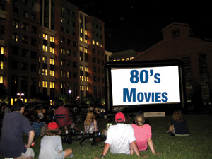Come Watch 80's Movies Night This Summer