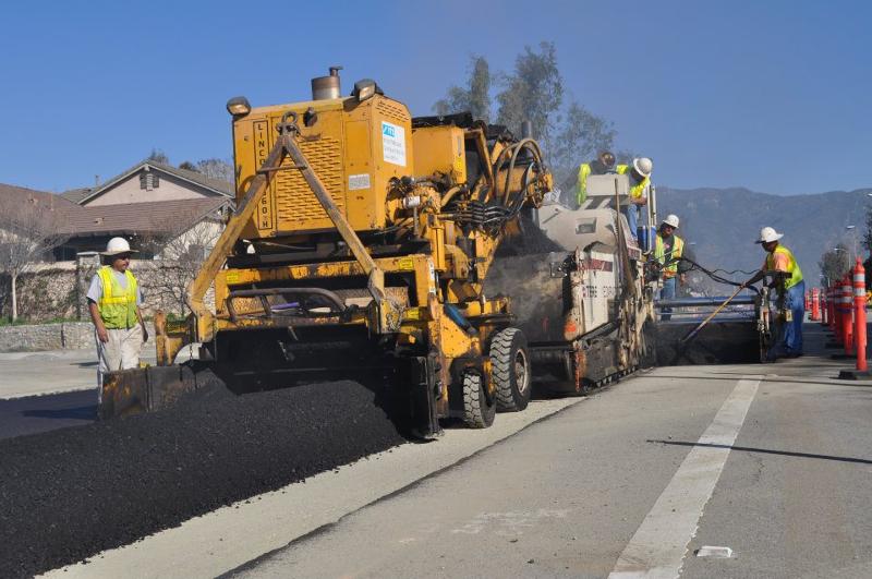 Sully-Miller paving operation Rancho Cucamonga