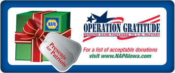 NAPA Adel Auto Parts - Operation Gratitude