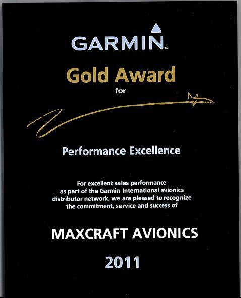 Garmin Avionics Award