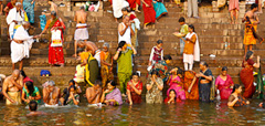 Bathing in the Holy Ganges by Jim Patton