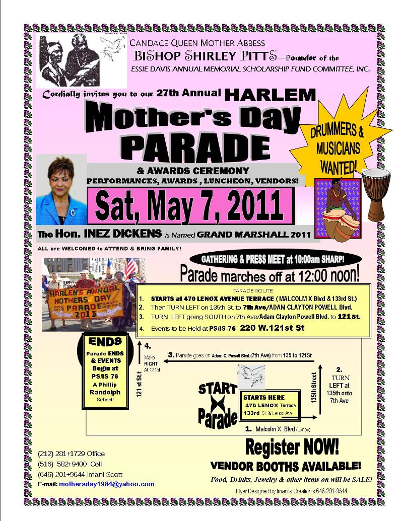 FLYER- Mother's Day PARADE 2011