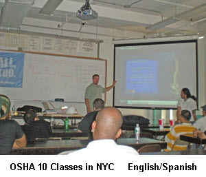 osha 10 instructor in class