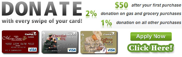 DONATE with every swipe of your card!