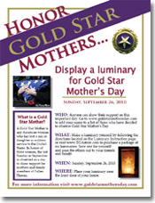 Honor Gold Star Mothers