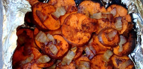 Cinnammon Bacon Sweet Potatoes
