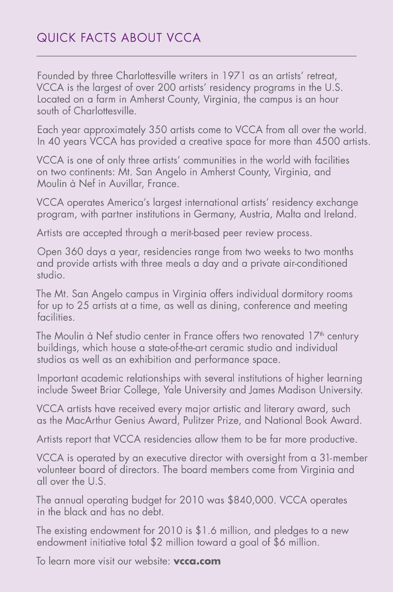 Quick Facts About VCCA