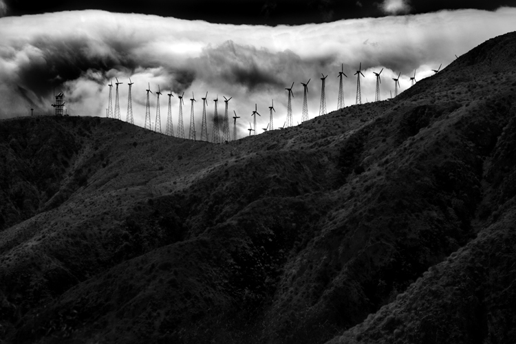 Windmills Against Clouds