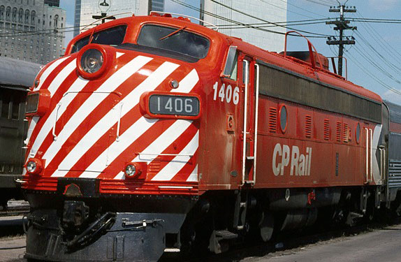 CP FP9 with 8 inch stripes