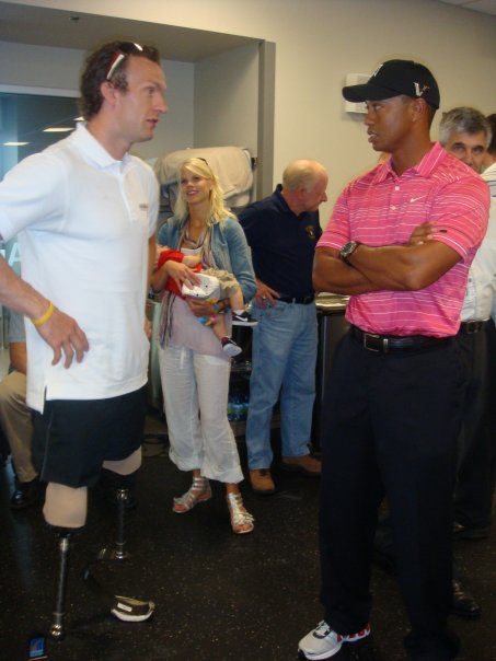 Richard Whitehead &
                                    Tiger Woods