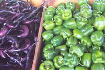 eggplant and green peppers