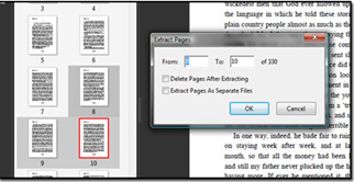 Extract PDF pages