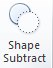 Shape Subtract tool