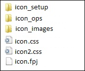 Images folder as seen via Windows Explorer (not the Project Manager pod)