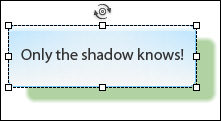 An object with a shadow in Adobe Captivate 5.5.