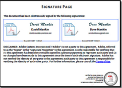 Signature page