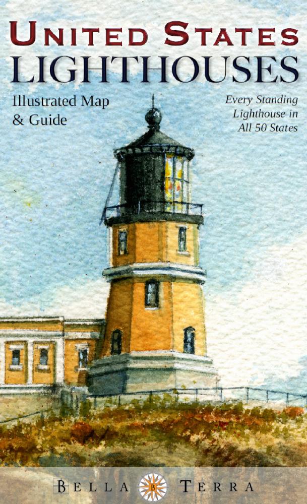 U.S. Lighthouses Illustrated Map