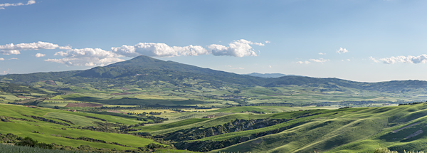 Tuscan countryside with Monte Amiata by Mary Louise Ravese