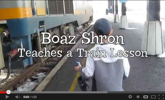 Boaz Shron Teaches a Train Lesson