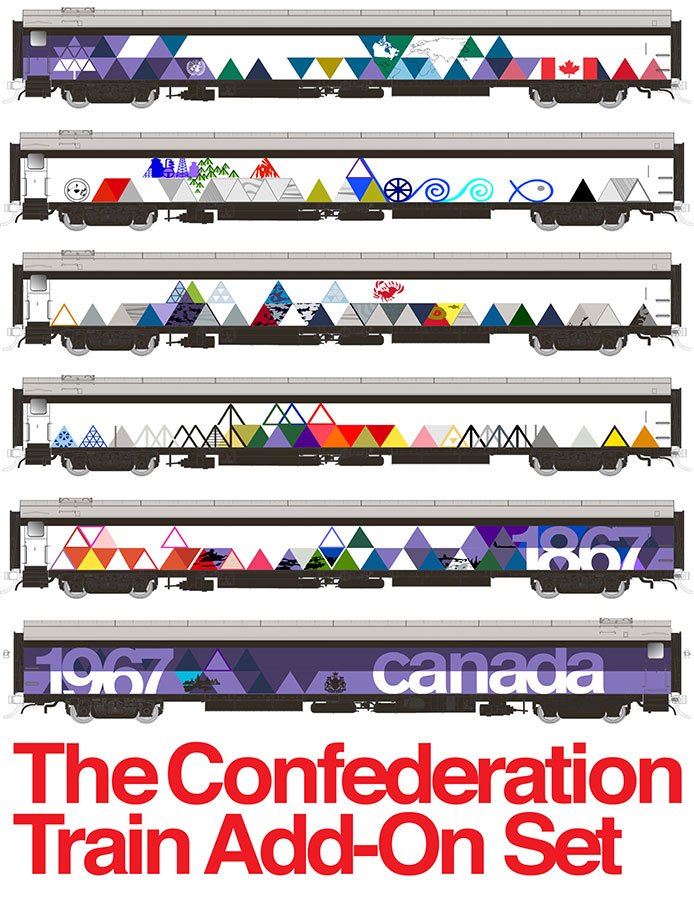 Rapido Confederation Train Add-On Set