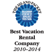 Island Packet Award - Best Vacation Rental Company