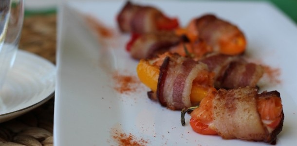 Bacon Salmon Sweet Potato Wraps