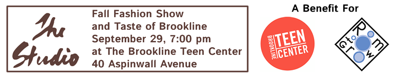 The Studio Fall Fashion Show to Benefit The Brookline Teen Center and Room to Grow