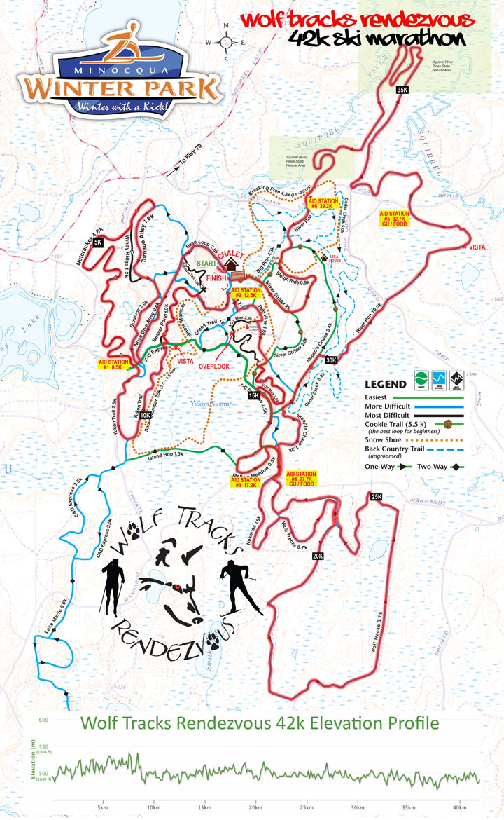 WTR 42K Course Map