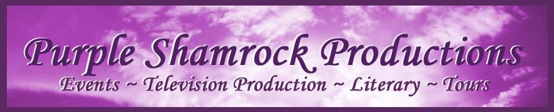 purple shamrock logo