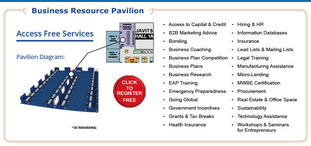 Access Free Services at the Business Resource Pavilion