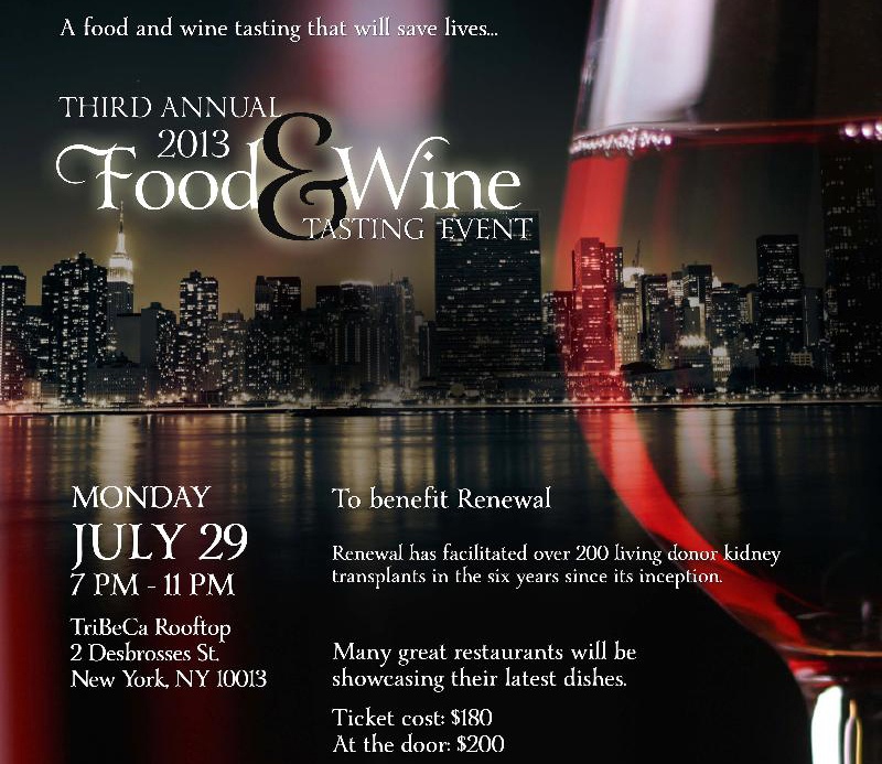Renewal Food & Wine Tasting Event