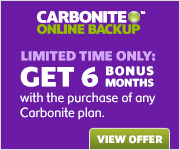 Carbonite June 2013 offer