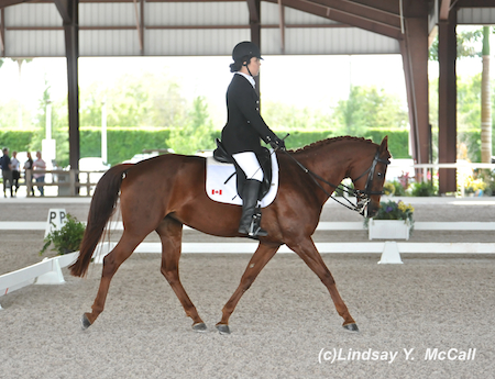 Ashley Gowanlock (CAN)  Grade Ib and Collegiate Sweet Leilani, owned by Kendalyne Overway. Photo by Lindsay McCall