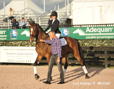 Angelea Peavt (USA) Grade III at the Para-Dressage preview. Photo by Lindsay McCall