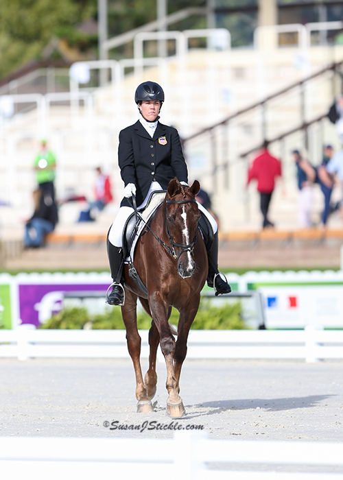 Roxanne Trunnell and Nice Touch at the 2014 Alltech FEI World Equestrian Games™. Photo (c) SusanJStickle.com