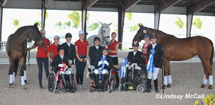 Canadian Para-Equestrian Team and Horses Photo (C) Lindsay McCall