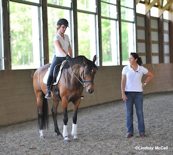 Catherine Haddad Staller helping Elle Wooley and P Sparrow Socks  Photo (c) Lindsay McCall
