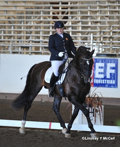 Susan Treabess and Kamiakin at the 2013 Golden State Dressage Festival CPEDI3*. Photo by Lindsay McCall.