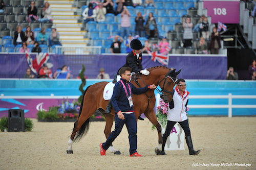 Clive Milkins (Right) with Sophie Christansen at the 2012 London Paralympics Photo by Lindsay Yosay McCall