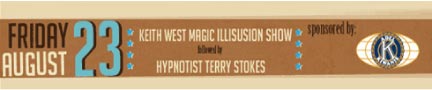 Keith West Magic and Illusion Show with Hypnotist Terry Stokes.