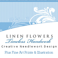 Linen Flowers-Timeless-Handwork Adel Iowa